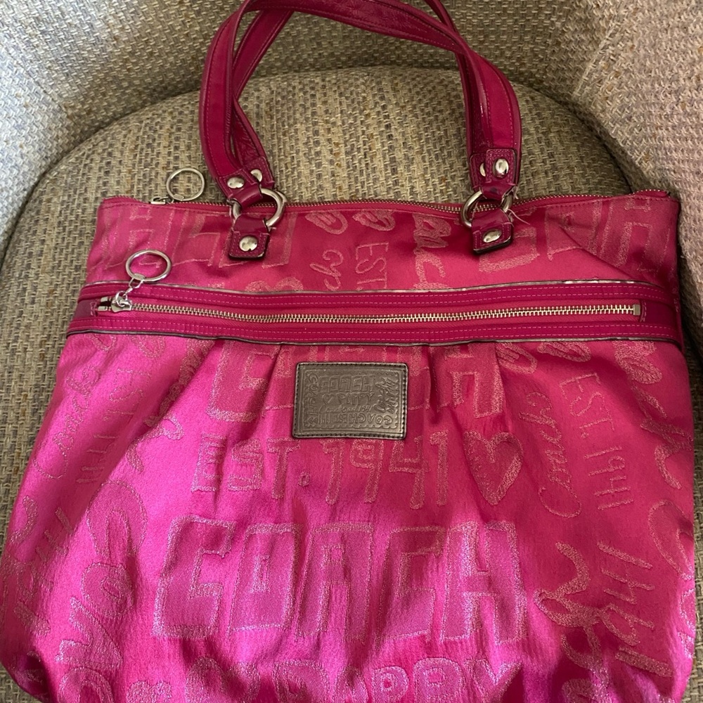 Coach Pink Tote Bag